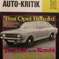 mot Auto-Kritik  Nr. 13  -     28.6.1969  Test Opel    Rekord Bild 1