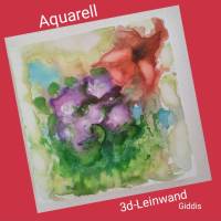 Aquarell original, auf Leinwand, 30xe30x3 cm "abstrakt" Bild 1