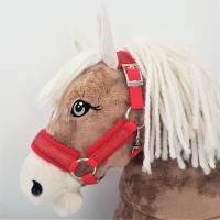 Halfter Hobby Horse Glitzer rot personalisierbar Bild 1