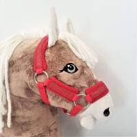 Halfter Hobby Horse Glitzer rot personalisierbar Bild 2
