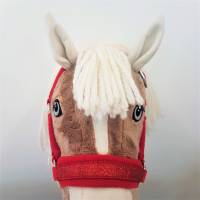 Halfter Hobby Horse Glitzer rot personalisierbar Bild 3