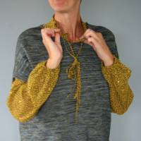 Anleitung: Comfy Slipover - Pullover stricken mit V-Ausschnitt Ärmel kurz oder lang Bild 10