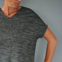 Anleitung: Comfy Slipover - Pullover stricken mit V-Ausschnitt Ärmel kurz oder lang Bild 8
