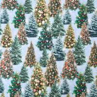 ♕ X-Mas Jersey mit Weihnachtsbaum Digitaldruck 50 x 150 cm Weihnachten Nähen Stoff ♕ Bild 4
