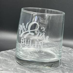 Whiskyglas mit Wunschgravur, Mr. and Mrs., Hochzeitsgeschenk, Trinkglas, personalisierte Geschenke Bild 2