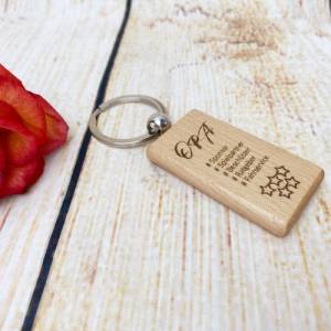 Schlüsselanhänger Opa, persönliche Gravur, kleine personalisierte Geschenke mit großer Wirkung Bild 2