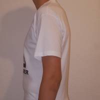 ACHTUNG BIERWANDERER T-Shirt in weiß mit schwarzem Druck in Gr S, M, L, XXL - Vatertag, Brauereiwandern, Geschenk Bild 3