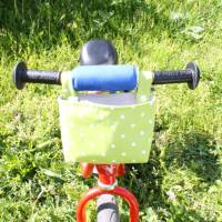 Lenkertasche für Laufrad / Kinderrad / Roller "Punkte hellgrün" Bild 2