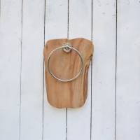 Handtuchhalter Holz rustikal modern Bild 3