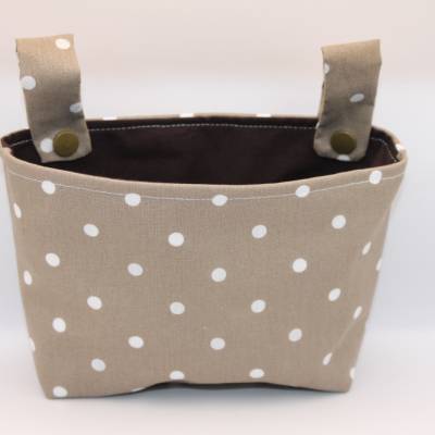 Lenkertasche für Laufrad / Kinderrad / Roller "Punkte beige"