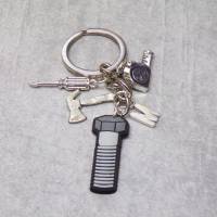 Schlüsselanhänger Elektriker Handwerker Schraube personalisierbar Bild 1