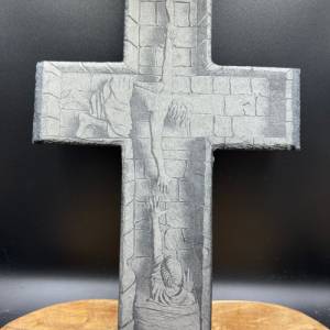 Personalisiertes Kreuz, Schiefer, Slate Memorial Kreuz, Erinnerungskreuz Bild 1