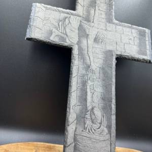 Personalisiertes Kreuz, Schiefer, Slate Memorial Kreuz, Erinnerungskreuz Bild 2