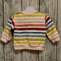 Sweatshirt für Babys, Babypullover mit bunten Streifen und Knopfleiste in Größe 68-74 Bild 5