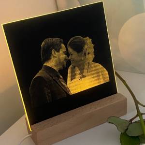 Personalisierter Spiegel, 15x15 cm, Hochzeitsgeschenk, Motiv Foto, persönliches Geschenk Bild 4