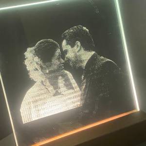 Personalisierter Spiegel, 15x15 cm, Hochzeitsgeschenk, Motiv Foto, persönliches Geschenk Bild 6