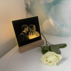 Personalisierter Spiegel, 15x15 cm, Hochzeitsgeschenk, Motiv Foto, persönliches Geschenk Bild 8