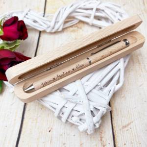 Valentinstagsgeschenk Kugelschreiber inkl Box für die Beste Freundin oder den Freund, personalisierte Wunschgravur Bild 5