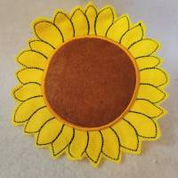 Stickdatei Sunflower Mug Rug Sonnenblume Untersetzer Bild 2