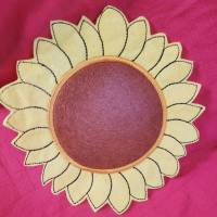 Stickdatei Sunflower Mug Rug Sonnenblume Untersetzer Bild 3