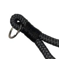 Schlüsselanhänger handgefertigt der Marke AlsterStruppi in anthrazit, schwarzes Leder, personalisiert ist möglich Bild 2