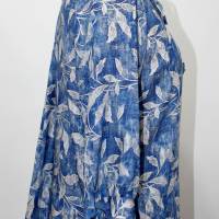 Damen Sommer Tunika Floraler Print Blau/Grau in Allover Design Bild 2
