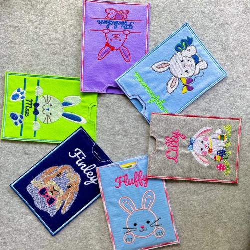 Impfausweis Hülle für Kaninchen aus Filz, personalisiert, Unikat, Impfpass, Geschenk, Impfausweis, Heimtierausweis