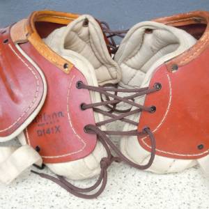 Vintage Football Leder Ausrüstung Wilson für Sammler - USA 40er Jahre Bild 7