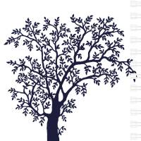 Spendenaktion Notizblock Baum blau/weiß, 50 Blatt/100 Seiten DIN A5, mit Spiralbindung, innen blanko Bild 2