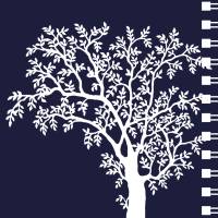 Spendenaktion Notizblock Baum blau/weiß, 50 Blatt/100 Seiten DIN A5, mit Spiralbindung, innen blanko Bild 4