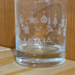 Lario Glas, Personalisiertes Weihnachtsgeschenk für Familie und Freunde, Glas mit Weihnachtlichem Motiv, 30cl Bild 2