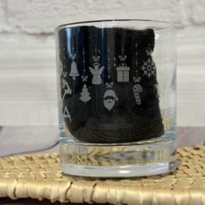 Lario Glas, Personalisiertes Weihnachtsgeschenk für Familie und Freunde, Glas mit Weihnachtlichem Motiv, 30cl Bild 3