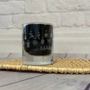 Lario Glas, Personalisiertes Weihnachtsgeschenk für Familie und Freunde, Glas mit Weihnachtlichem Motiv, 30cl Bild 5