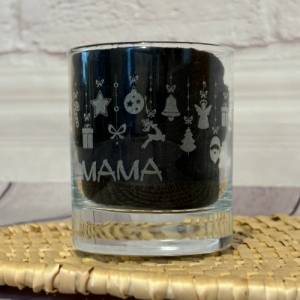 Lario Glas, Personalisiertes Weihnachtsgeschenk für Familie und Freunde, Glas mit Weihnachtlichem Motiv, 30cl Bild 6