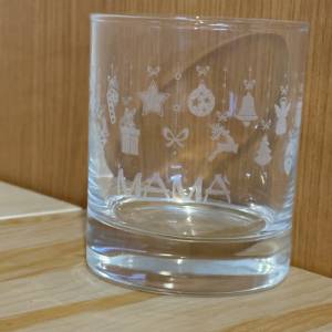 Lario Glas, Personalisiertes Weihnachtsgeschenk für Familie und Freunde, Glas mit Weihnachtlichem Motiv, 30cl Bild 7