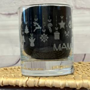 Lario Glas, Personalisiertes Weihnachtsgeschenk für Familie und Freunde, Glas mit Weihnachtlichem Motiv, 30cl Bild 8