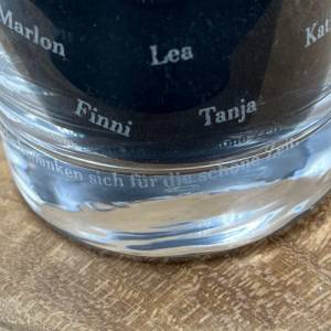 Lario Glas, Personalisiertes Abschiedsgeschenk für die Erzieher/innen mit dem Namen und Motto der Kinder, 30cl Bild 5