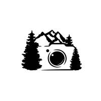 Bügelbild Kamera I Berge I Urlaub I Foto I Fotograf I Fotografin I Wandern I Urlaub I Camping I 56 Farben Bild 1