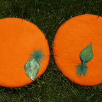 Sitzkissen Orange RESERVIERT Bild 5