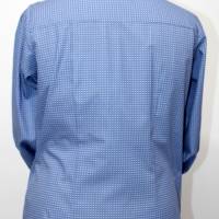 Damen Hemd Bluse in Retro-Blau/hellblau Bild 3