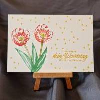 Blumen Postkarte / Geschenk Postkarte / wunderschöne Motive / Motiv Postkarte / schöne Postkarte / Karte mit Tulpen Bild 1