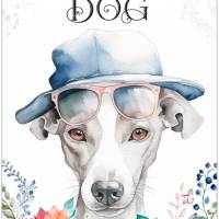 Hundeschild LIFE IS BETTER WITH A DOG mit Italian Greyhound Bild 1