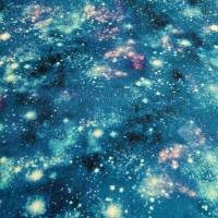 Patchworkstoff Galaxy Space 1839 von Timeless Treasures zum Nähen, Patchwork Quilten in blau mit Himmel Bild 5