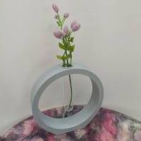 Blumenvase mit Reagenzglas, rund Bild 4