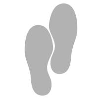 2 teiliges Fußbodenaufkleber - Set |  Fußspuren - Schuhabdruck Bild 3
