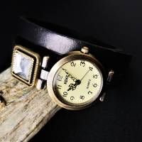Armbanduhr, Wickeluhr mit Slider, Lederband, Farbauswahl Bild 4