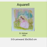 Aquarell auf Leinwand fürs Baby/Kinderzimmer Bild 8