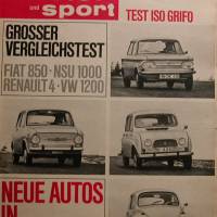Auto Motor Sport Heft 7     1. April 1967  Neue Autos in Genf Bild 1