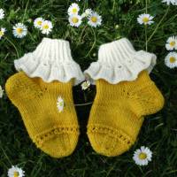 Anleitung: Fairy Steps - Socken mit Rüsche stricken 14 Größen von Baby bis Erwachsene Bild 5