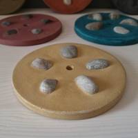 runde Seifenablage aus Beton und Steinen | verschiedene Farben | D 10 cm Bild 3